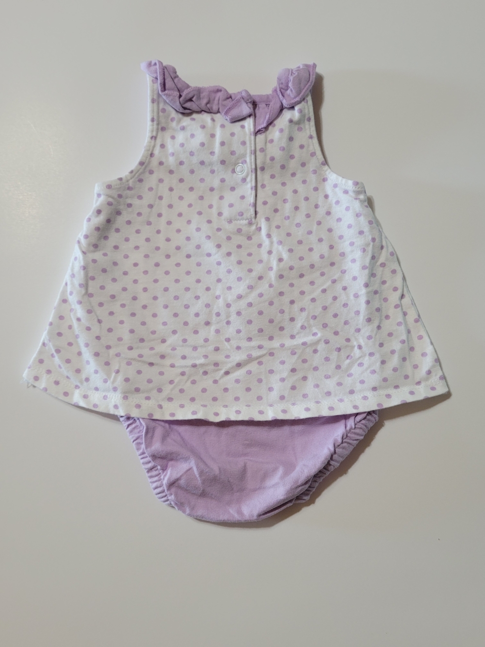Koala Baby 0-3M Baby Girl Romper Dress Bundle Polka Dot Ladybug Fish Outfit Set - Picture 8 of 12